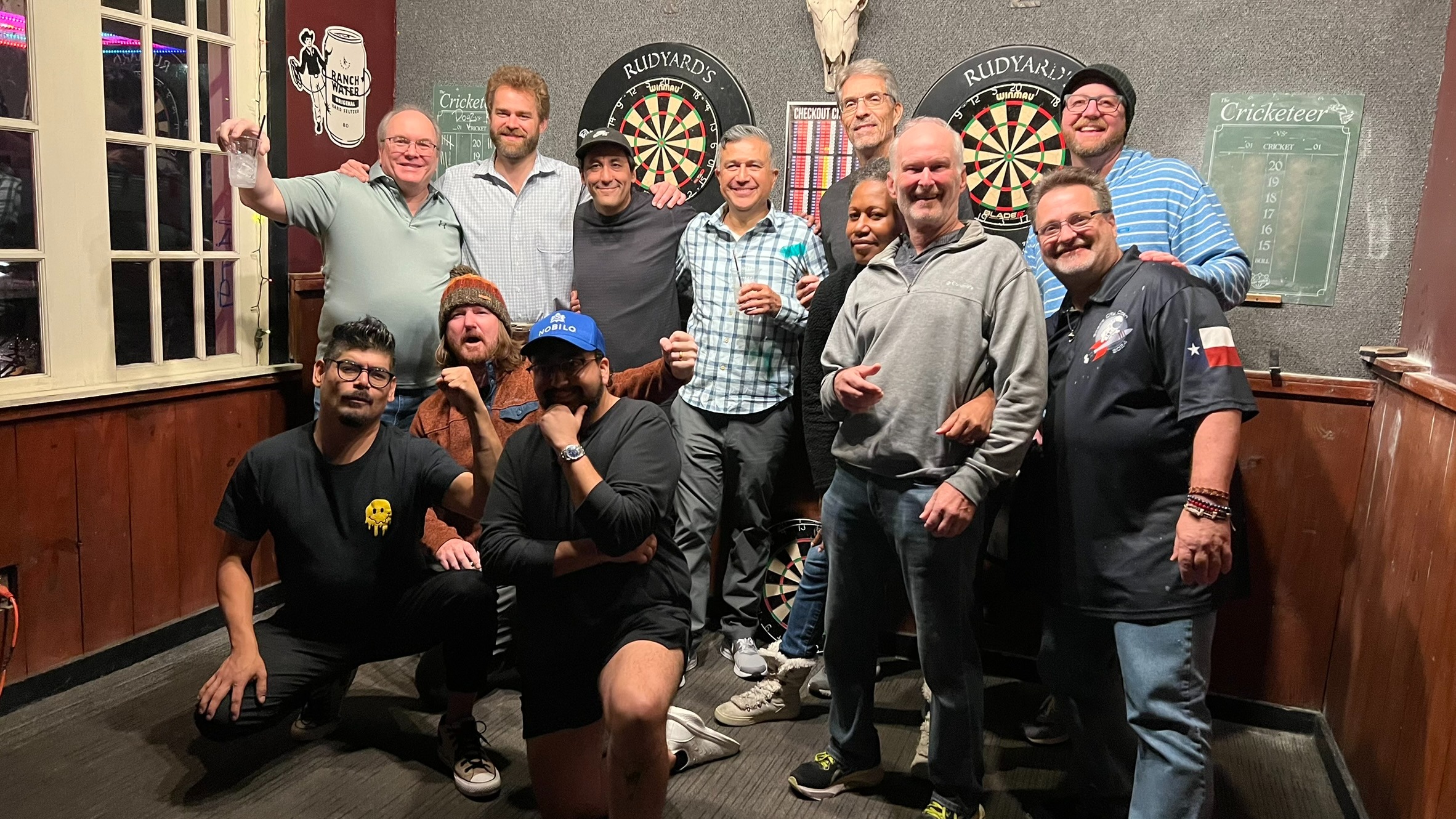 Original Rudz-Off One darts derby photograph